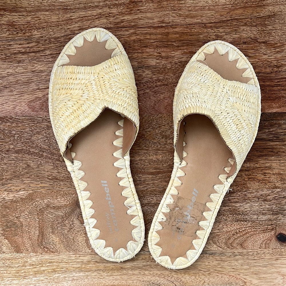 Jeffrey Campbell Raffia Slides